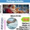 Large Diamond Art Kits for Adults Christmas, 30x80cm/12x31.5inch Full Drill Round Rhinestone Big Diamond Painting Kit Santa Claus, DIY Cross Stitch Embroidery Canvas for Crafts Home Wall Decor